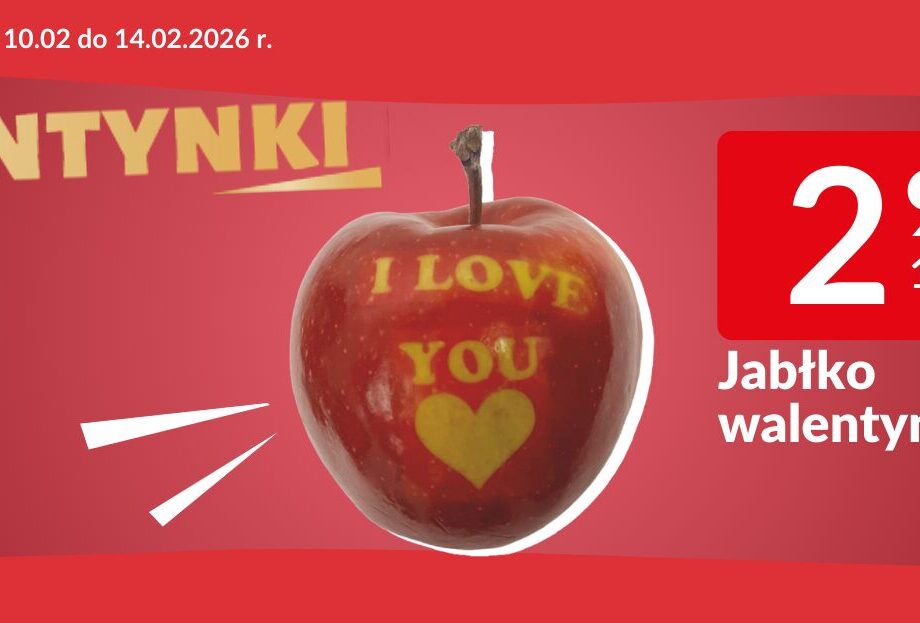 jabłko walentynki